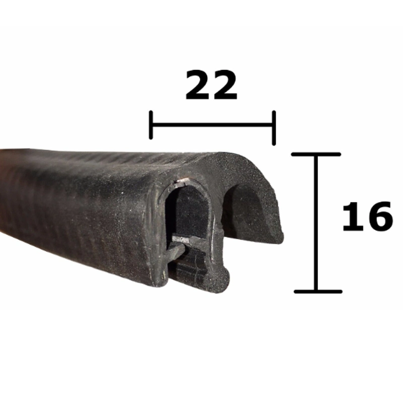 Schwarze Vertikale Fin-Kofferraumdichtung