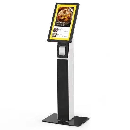 Slim Design Self Service Ordering Kiosk for Fastfood Restaurant