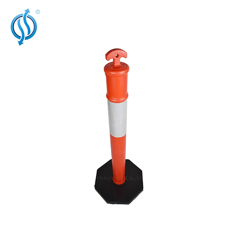 T Top PE Bollard with Reflective Strip for Roadway Safety