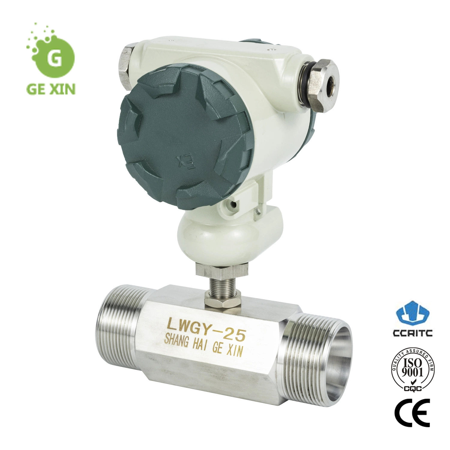 DN10 4-20mA Water Output High Pressure Connection Turbine Flow Meter (مقياس التدفق التوربيني) لخرج الماء بقدرة 4-20