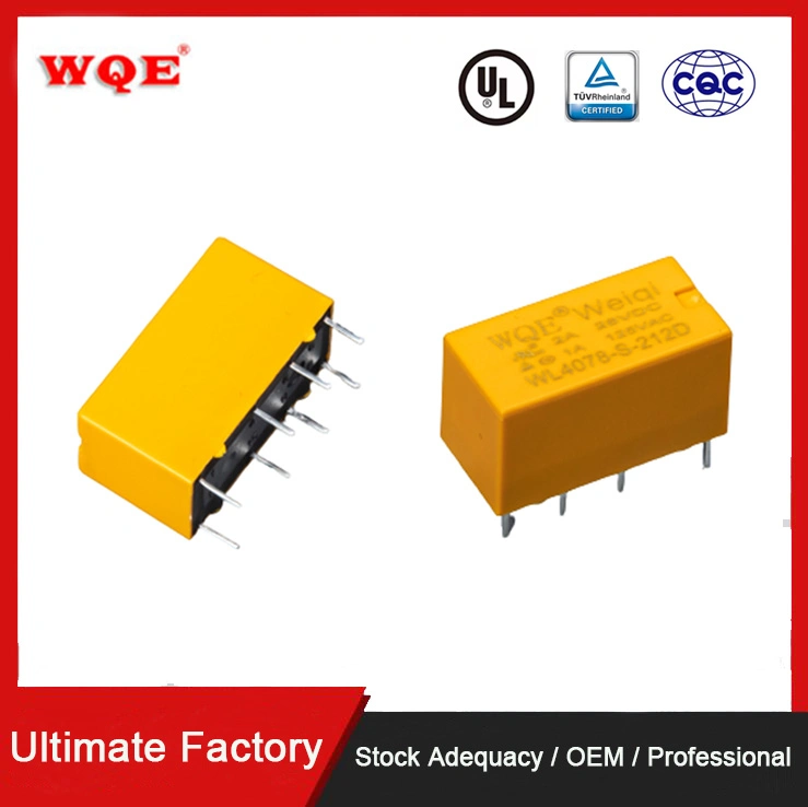 Subminiature Wqe Communication Relay Wl4078-S-209d 1A/3A Suit for Household Appliance/Automotive System/Remote Control