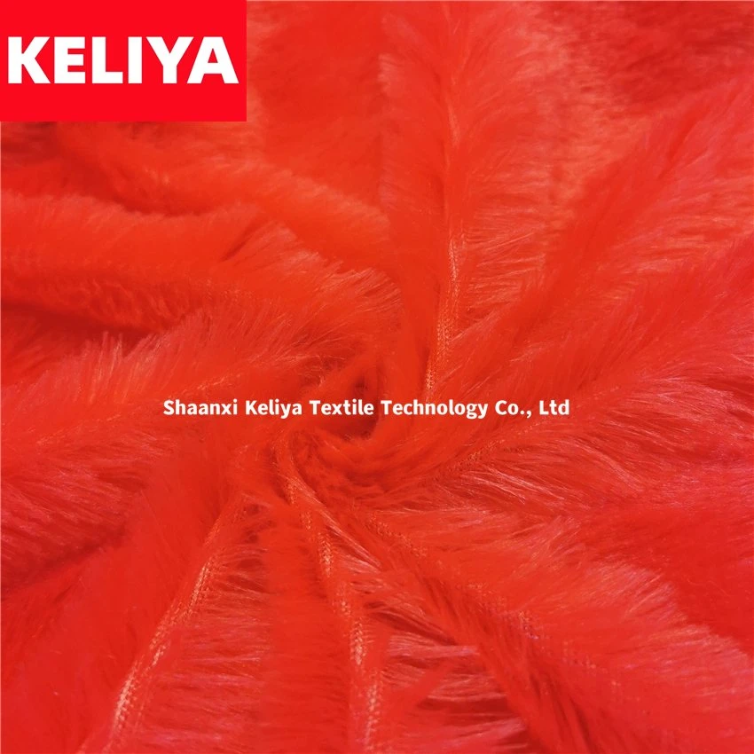 Keliya Textile 100% Polyester Super Soft Velvet Velboa Velour Plush Toys Home Textile Fabric