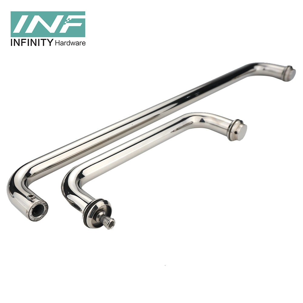 Shower Hardware Handle High End Resistant Rust Anti-Deformation and Moisture Proof 304 Stainless Steel Shower Door Glass Door Handle Bathroom Accessories