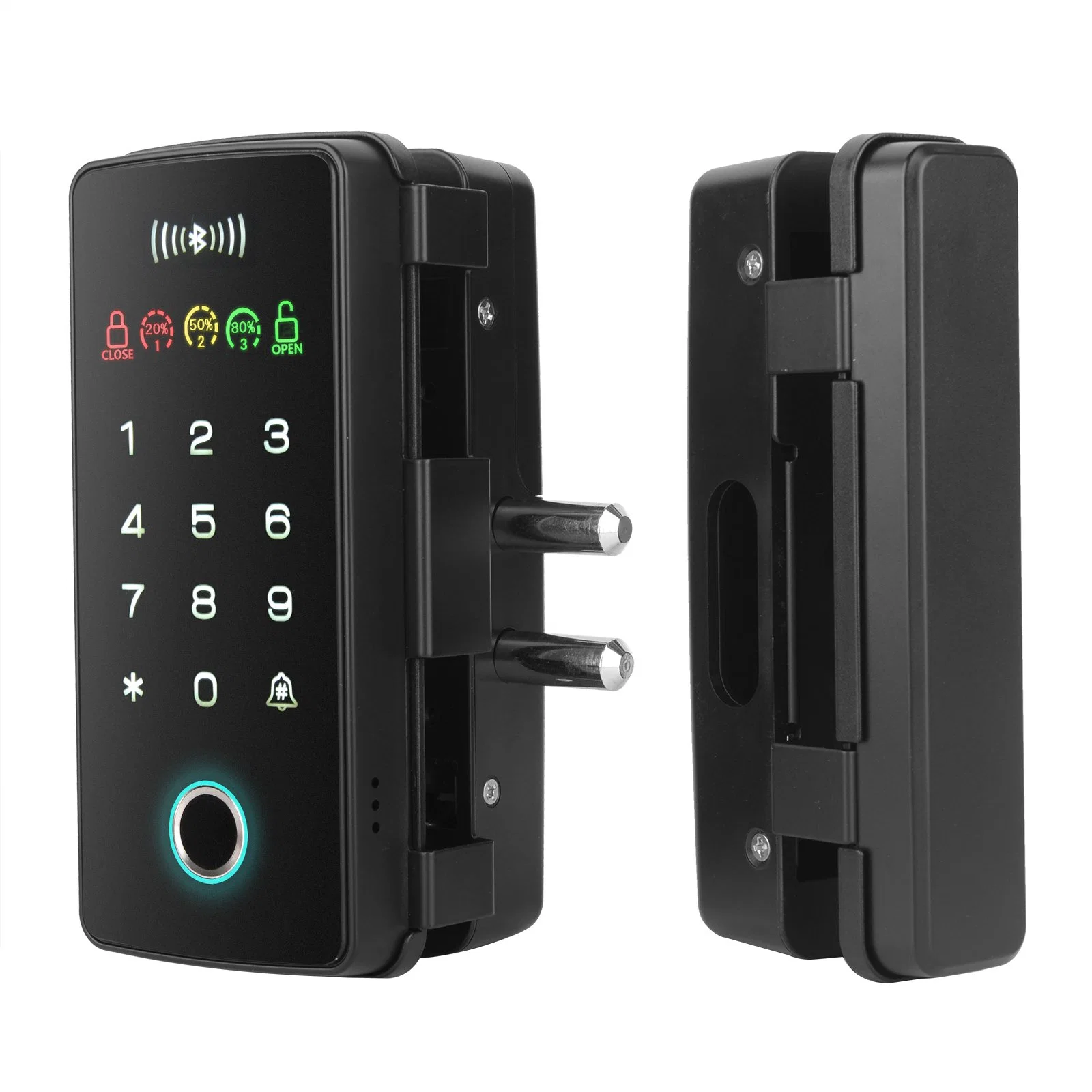 Hot Sale Smart G8s Glass Door Lock BLE APP Control Biometric Fingerprint Password Key Card Smart Office Glass Door Lock