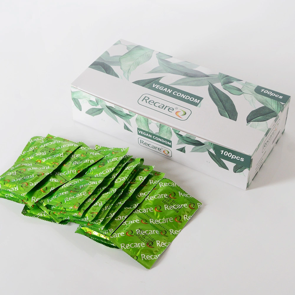 Vegan Condom Home Use Vegan Condom OEM Service Bulk Package Vegan Condom