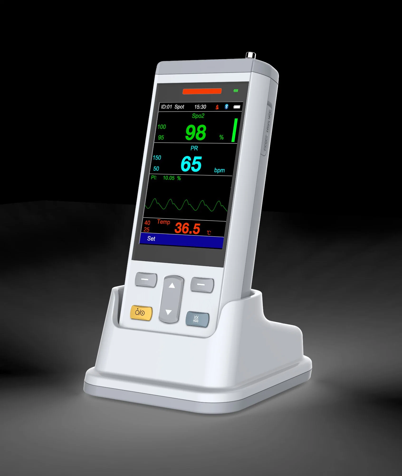 Rechargeable Medical Oximetro De Pulso Adult Fingertip Oxymetre Handheld Pulse Oximeter Pediatric