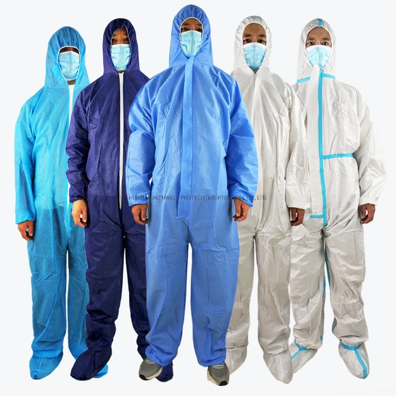 Microroporous 55GSM Protection Paint Spray Suits Safety Work Overalls Disposable Coveralls