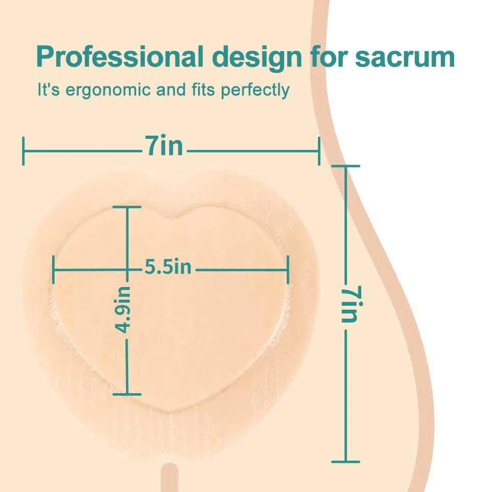 Wound Care Supplier Sacral Bordered Foam Adhesive Dressing for Surgical Wound