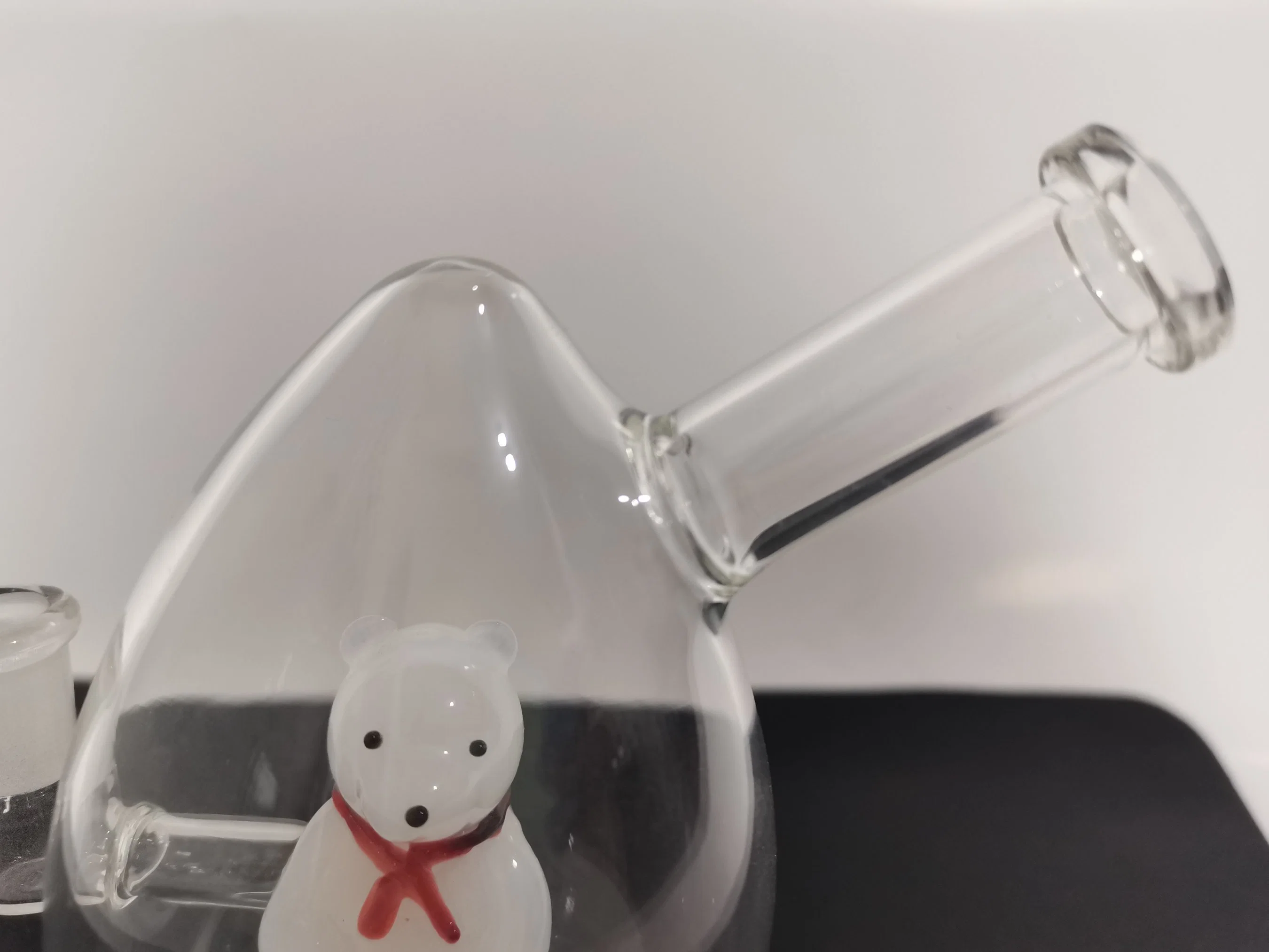Mayorista/Proveedor de fábrica de osos en 3D de la transparencia del tubo de agua de cristal para fumar