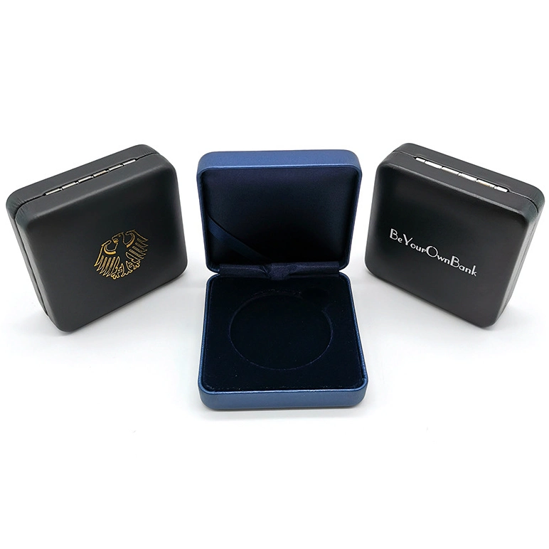 Wholesale/Supplier Commemorative Coins Badges Cufflinks Medal Brooch PU Leather Iron Boxes EVA Satin Gilded Earrings Packaging Storage Collection Gift Boxes