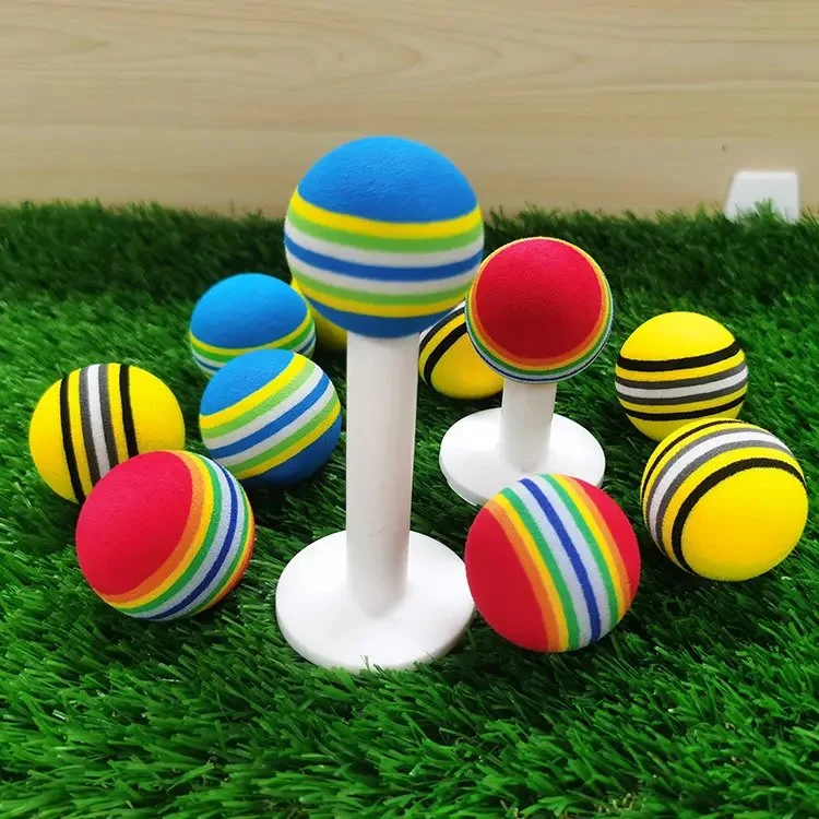 Wholesale/Suppliers Light Weight Rainbow Stripe Golf Balls EVA Foam Sponge Golf Balls