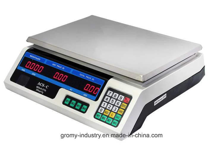 Electronic Fruit Vegetable Weighing Scale Price Computing Scale