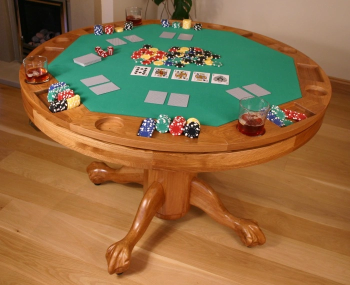 Solid Wood Poker Table (ITEM 201)