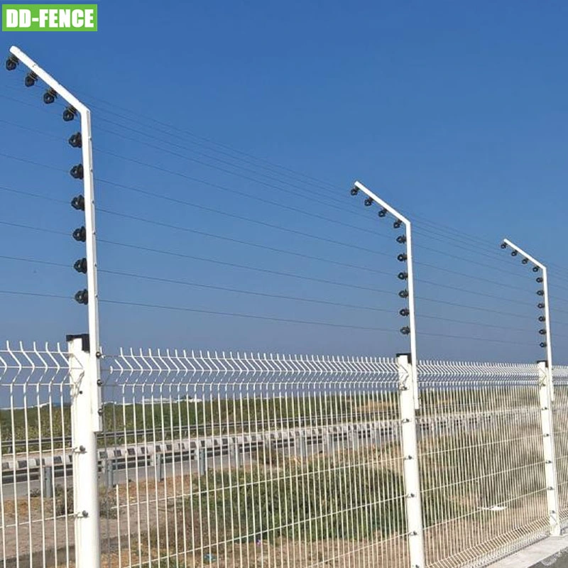 High Voltage Electric Security Fence Anti-Theft Alarm System Include Energizer Wire Posts Prevent Intrusion Electric Fence