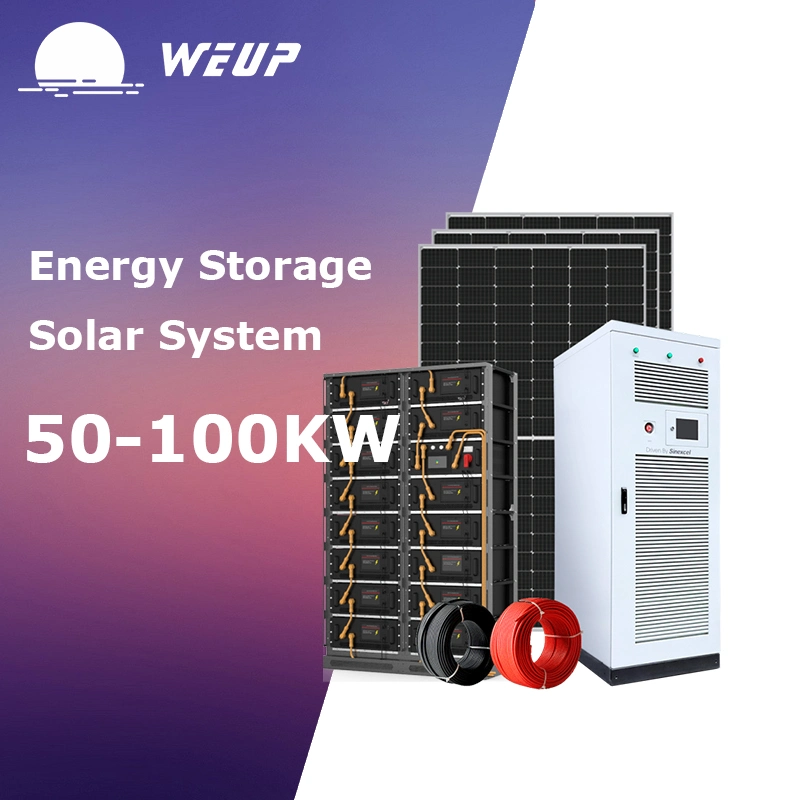 Commercial Complete Hybrid Solar System 50kw 100kw Battery Storage System Solar Power System Complete Hybrid Set