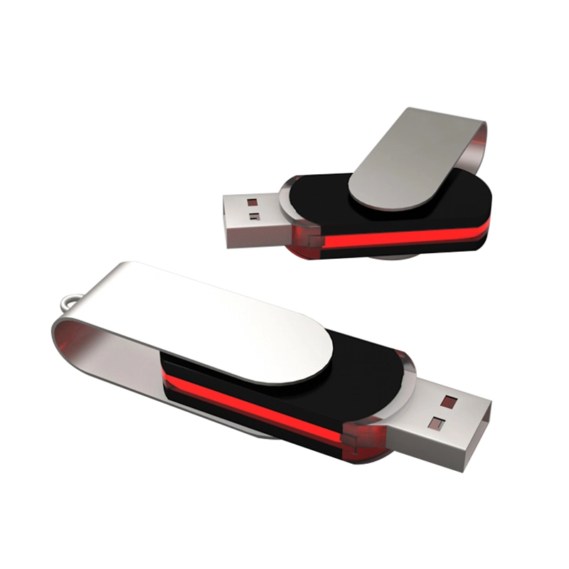 محرك أقراص USB محمول بلاستيكي USB محمول سعة 4 جيجابايت وسعة 8 جيجابايت محرك أقراص USB Stick الدوار