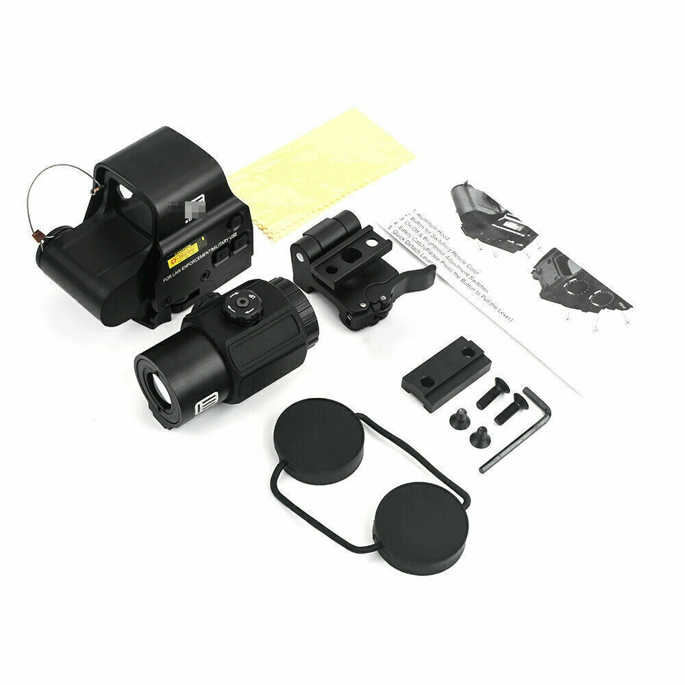 Hhs II Holographic Hybrid Sight with G43 3X Sight Magnifier with Switch to Side Qd Mount 558 Red Green DOT Exps3-2