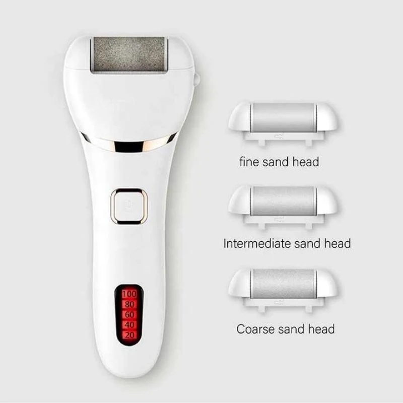 Neues Produkt Elektro Fußfeile Vakuum Callus Remover Wiederaufladbare Fuß Dateien Clean Tools Füße Pflege für harte rissige Haut