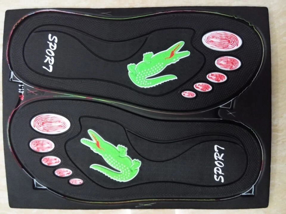 Double Color Insole Massage EVA Sheet Sandals