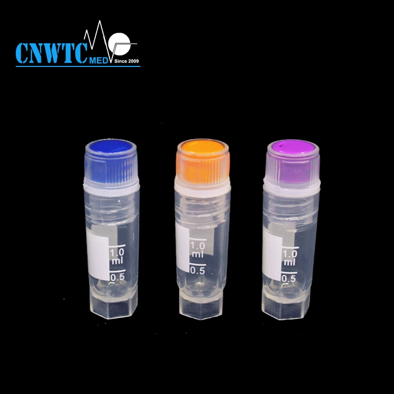 Laboratorio de Plástico PP 1.8ml 2ml Congelación criogénica tubo viales criogénicos