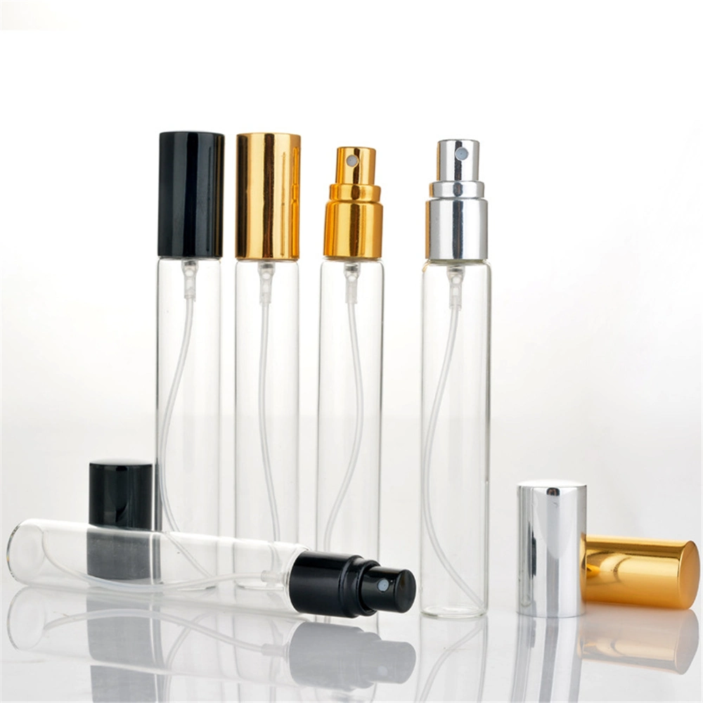 Good Quality Factory Directly Refillable Round Custom 8ml 10ml Aluminum Mini Pocket Refill Spray Bottle Perfume Atomizer