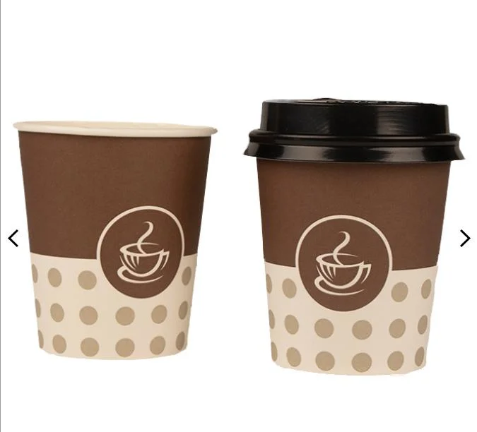 Diansi Custom Printed Disposable 7oz Single Wall Paper Coffee Cups