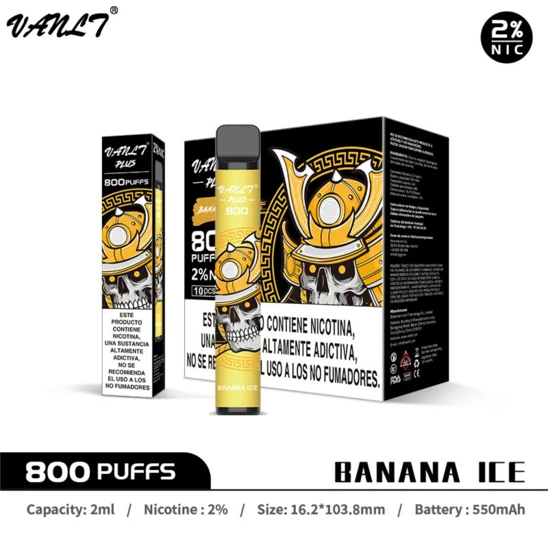 precio de fábrica de hielo Banana E Vanlt Mayorista/Proveedor de cigarrillos Vape vainas