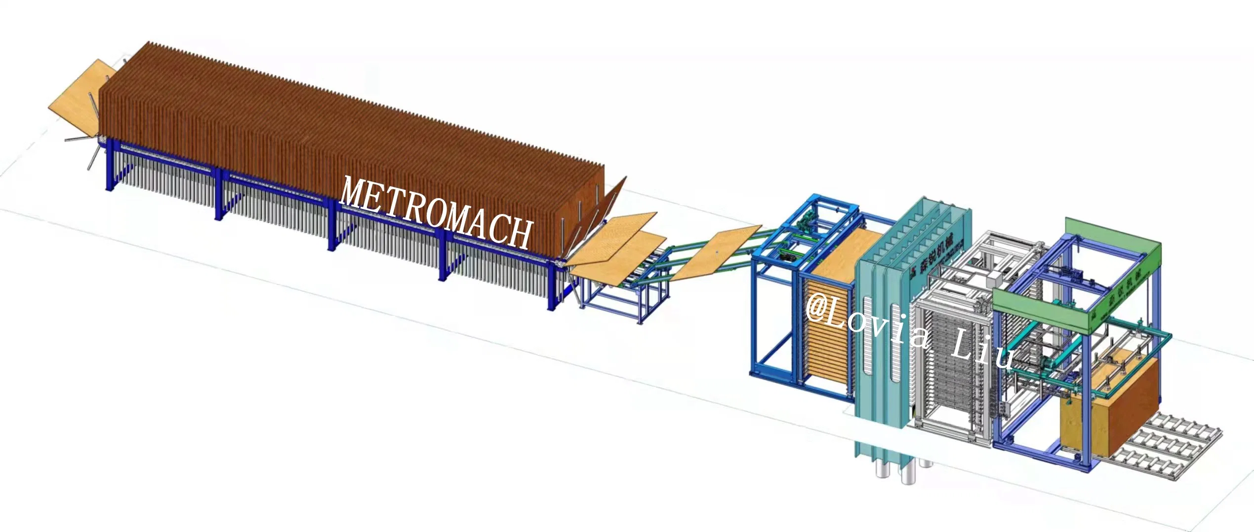 Fully Automatic Plywood Hot Press with 30 Openings