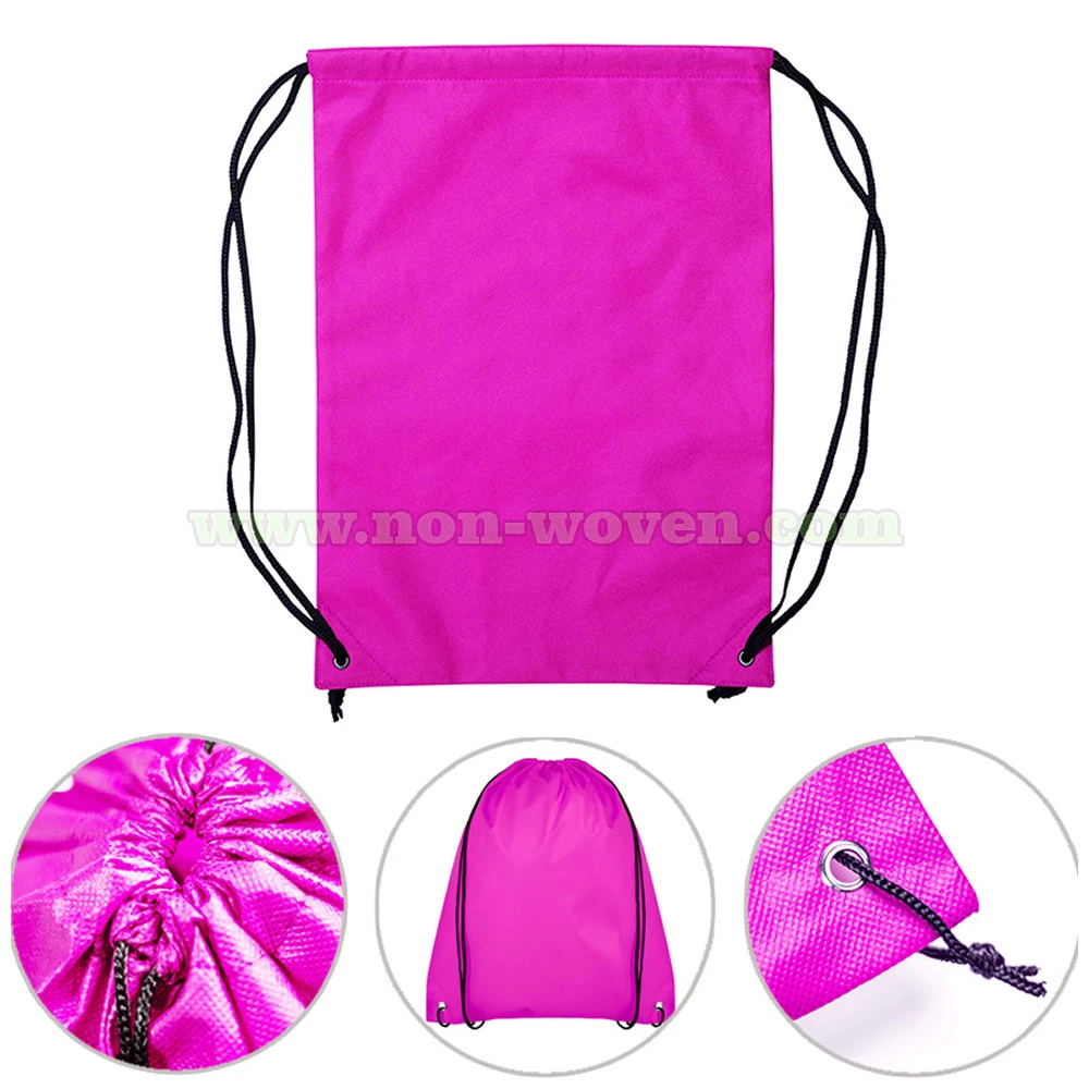 Cheap Promotional Printed Sport Backpack Drawstring Bag