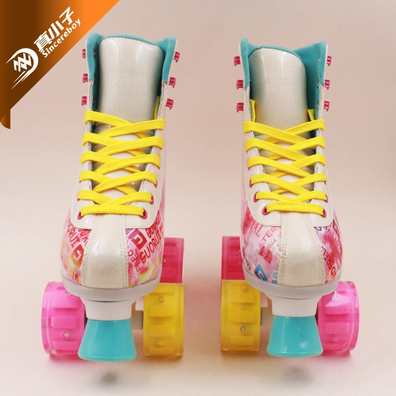 Classic Flashing Sneaker Quad Roller Skate