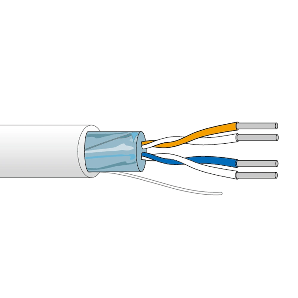 Fieldbus Cable Echelon Lonworks Cable 1X2X22AWG Shielded Data Communication Cable for Building Automation System