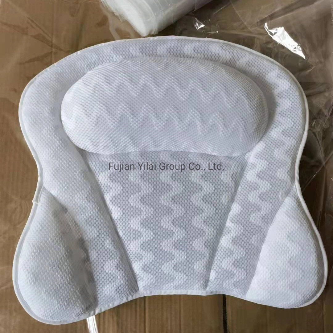 Neck Head Shoulder Pillows Support Cushion Headrest SPA Bathtub Ergonomic Bath Pillow for Tub