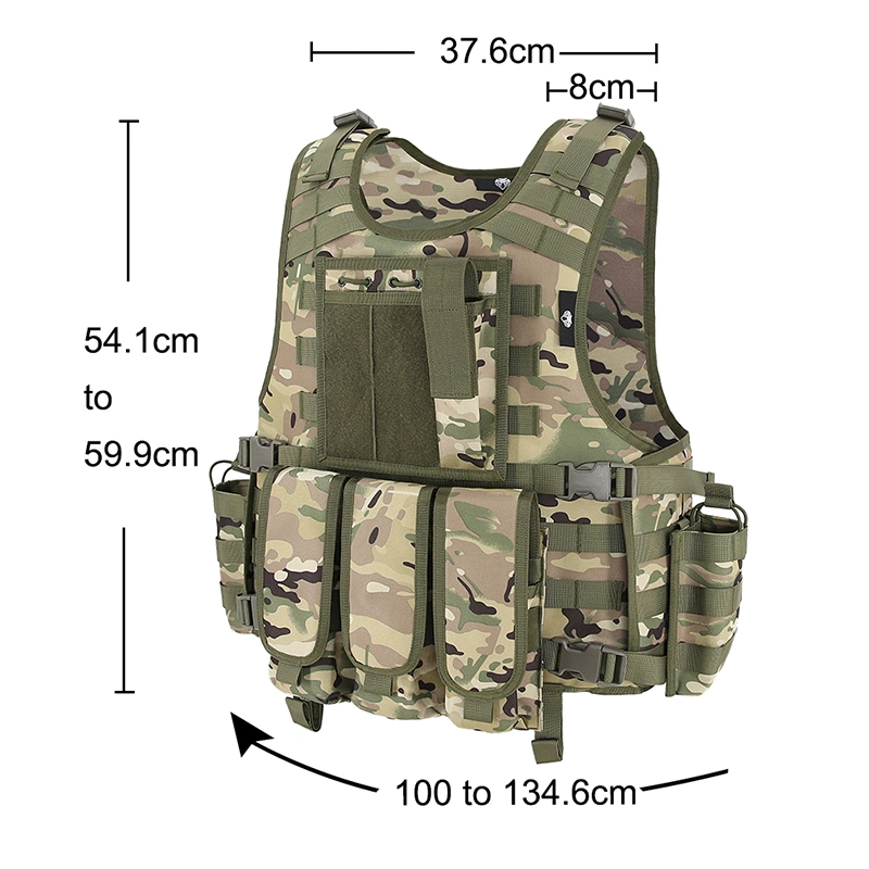 Segurança duplo Camouflage Molle colete de combate à prova de buffet do sistema