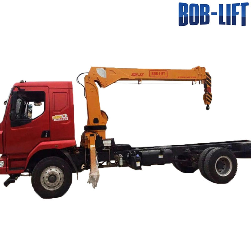 Bob-Lift engate montado Truck Crane 6 Ton com lança telescópica