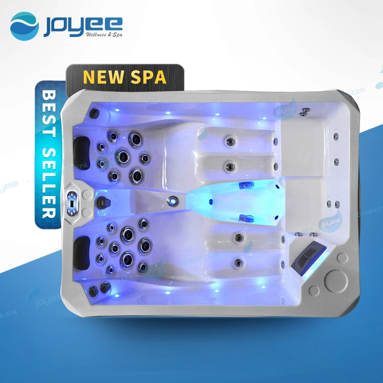 Joyee Triangle Hot Tub Outdoor SPA Made in China 4 Persons SPA with Foot and Leg SPA