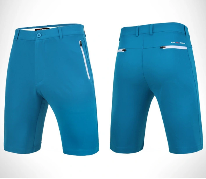 Moda hombres poliéster Spandex Golf Wear Shorts de tenis de corte ajustado Pantalones