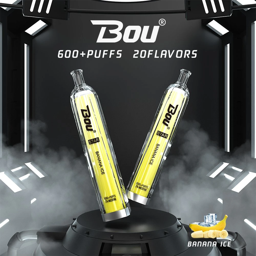 Mejor Bou Vape 0 al 2% 5% de la nicotina 600 inhalaciones Mayorista/Proveedor Cigarrillo Electrónico Desechable con alta calidad y precio razonable.