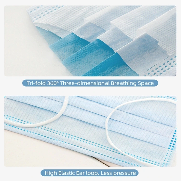 Personal Health Safety Breathable 3ply Meltblown Disposable Products Face Mask