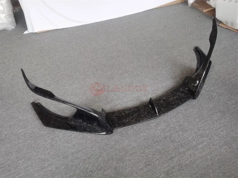 for BMW I8 Refitted Top Style Forged Carbon Fiber Front Bar Edge Front Lip