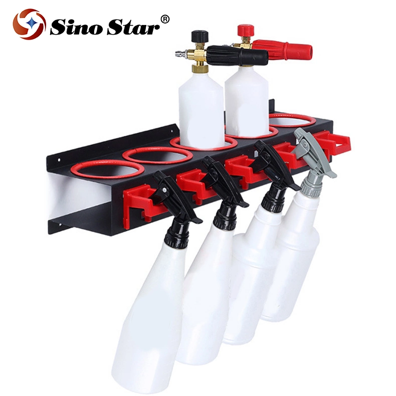 Sino Star Spray Bottle Storage Rack ABS Cold Rolled Steel Hanging Board Holder Car Beauty Accessory Auto Cleaning Detailing Tool