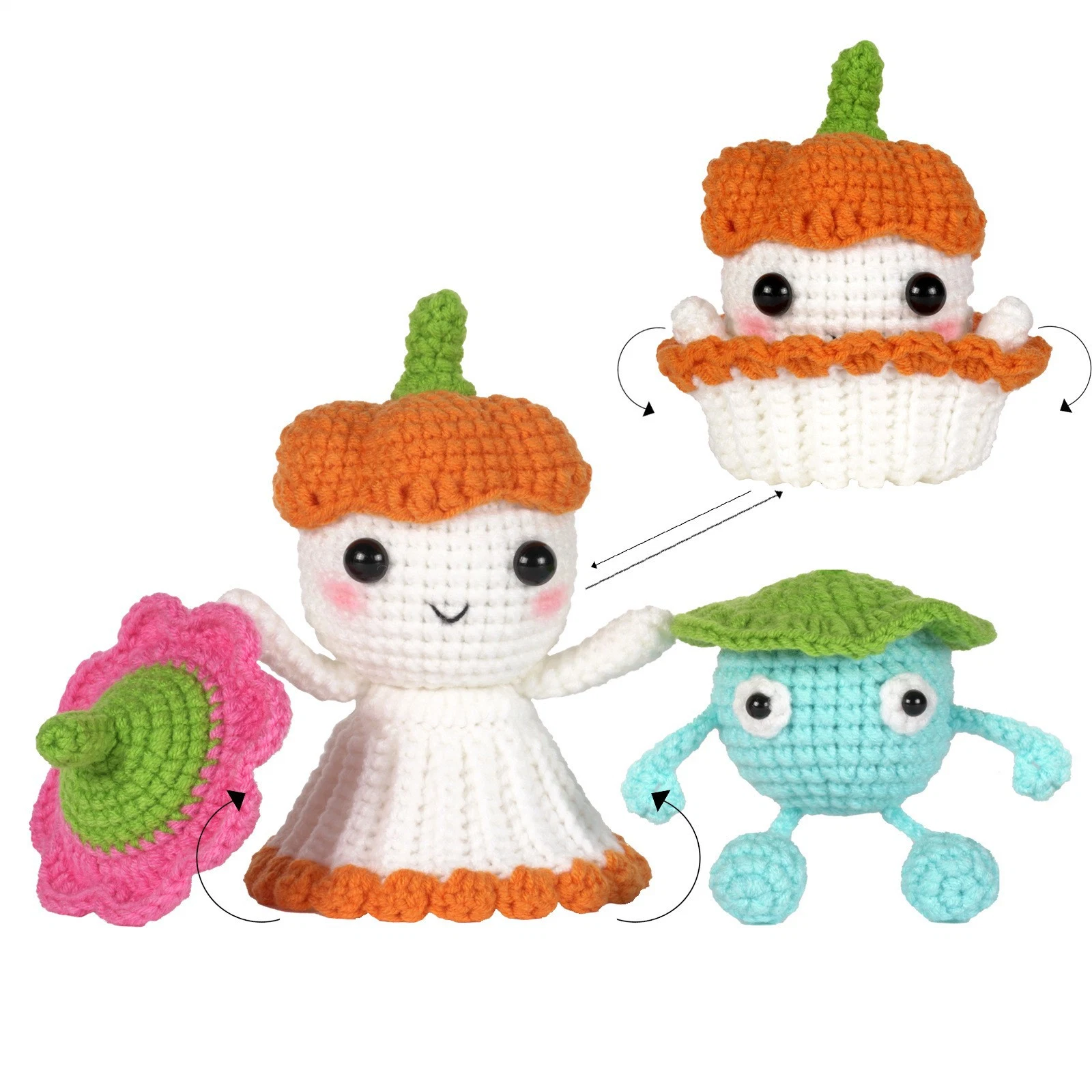 Holloween Crochet Kit DIY Knitting Kit for Beginner Promotional Gift