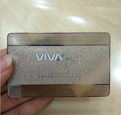 La fabrication de cartes métalliques personnalisées de gros de cartes de crédit de haute qualité Nom
