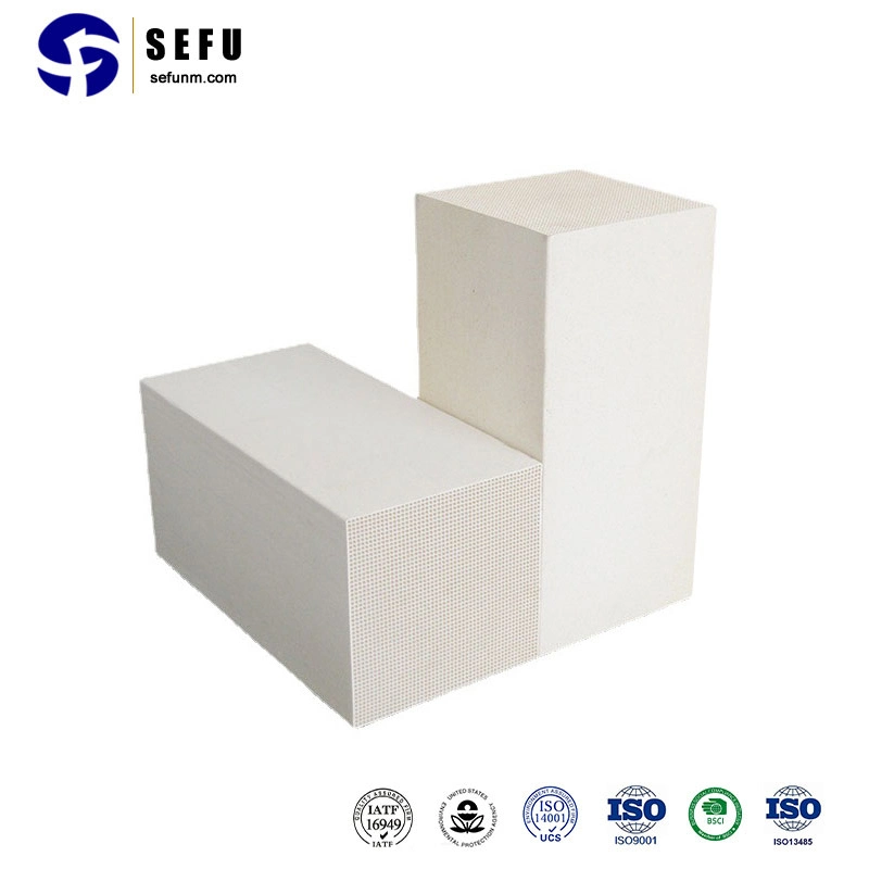 Sefu China Proveedor de cerámica de porcelana de aluminio de nido de abeja de almacenamiento de calor Alto Cerámica Industrial de almacenamiento de calor de nido de abeja panal regenerador de cerámica de sustrato