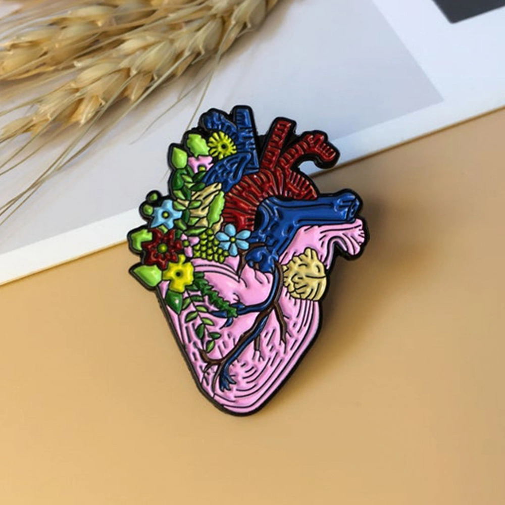 Custom Soft Hard Medico Design Enamel Lapel Pins Brooch Mini Metal Medical Organ Doctor Nurse Stethoscope Pin Badge Medical Brooches