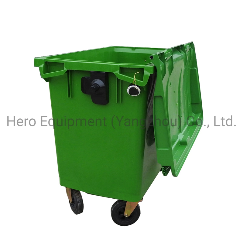 660L Plastic Waste Bin Dumpster Outdoor Stackable Garbage Trash Can with Lids