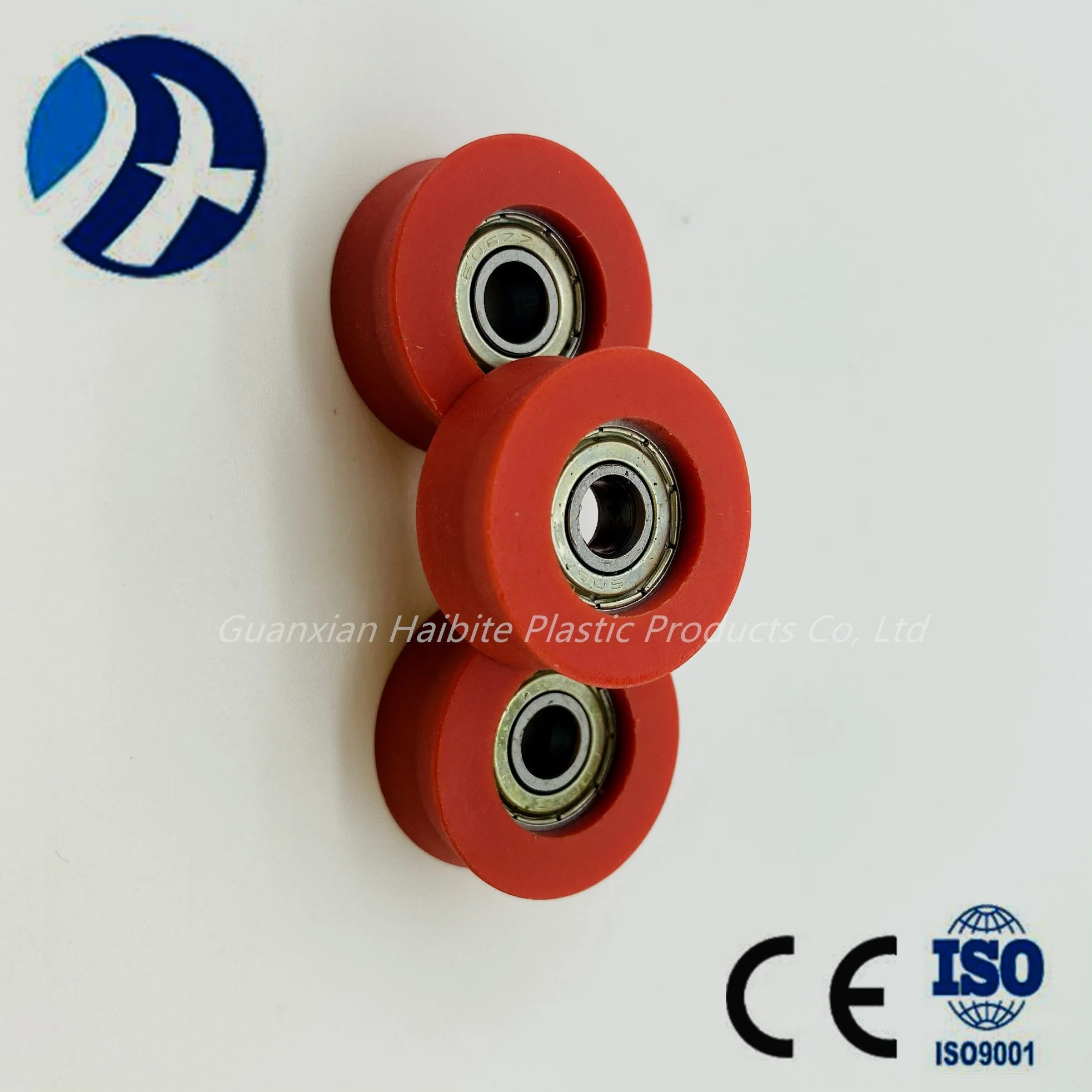 V-Type 6*27*11*25.5mm Equipment Accessories Roller Plastic Pulley Wheel with Bearingwear Resistance