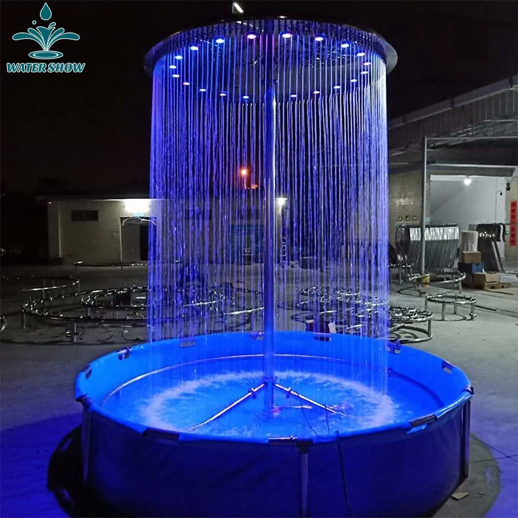 Indoor Decoration Garden Attractive Musicial Water Feature Rain Curtain Fountain