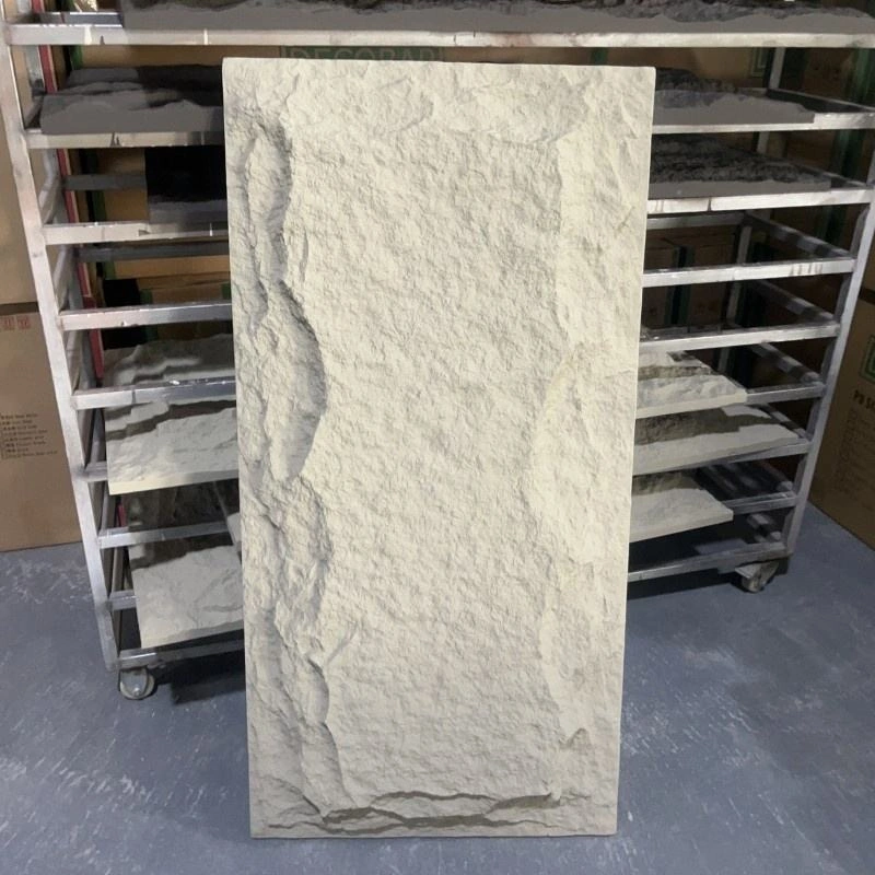 Wholesale/Supplier China White Polyurethane Stone Panels Artificial Culture Faux PU Stone Wall Panel