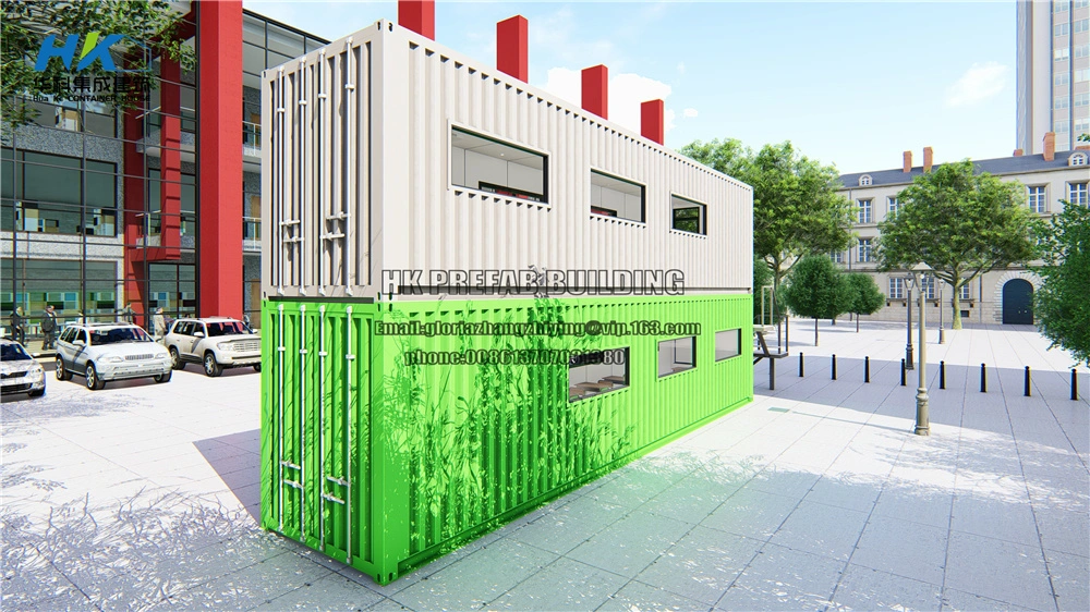 Quickly Built Modular Prefab Prefabricated Container Coffee Shop.