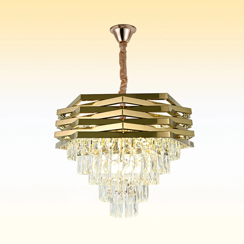 Crystal Chandelier Modern Minimalist Home Living Room Ceiling Decoration Luste Pendant Lamp